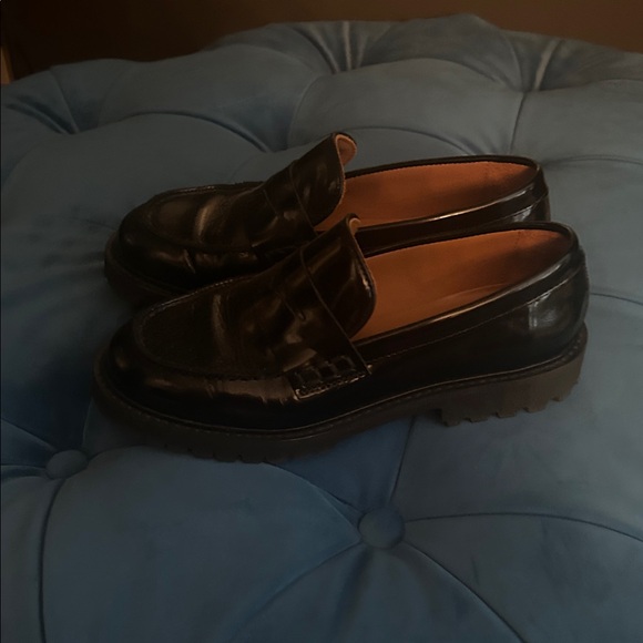 Thursday Boot Company Glossy Black Loafers - Picture 2 of 7